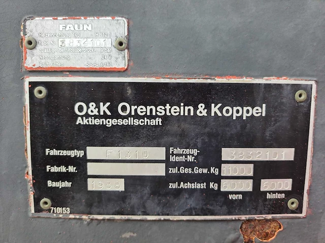 O&k - f1310 - shovel - 1988 - afbeelding 11 van  19