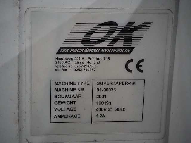 O/k packaging systems bv - afbeelding 5 van  13