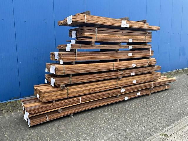 Okan partij hardhout brugdek planken 24 x 120 (356x) - afbeelding 12 van  18