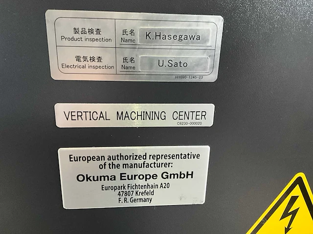 Okuma - mp-46v - 3-axis machining center - 2022 - afbeelding 14 van  38