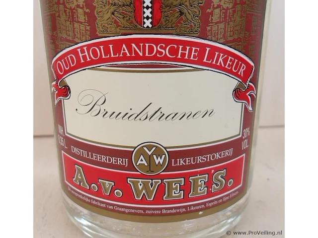 Old hollandsche likeur a.v. wees - 0,35 liter - winkelverkoopprijs € 19.95 - afbeelding 2 van  3