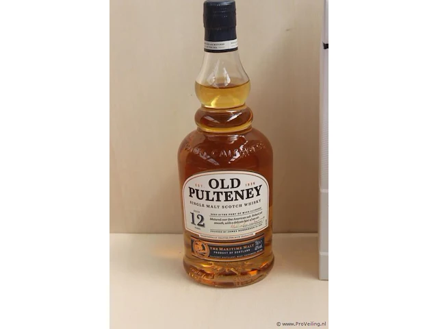 Old pulteney 12 jaar oud whisky- 70 cl - winkelverkoopprijs € 35.95 - afbeelding 2 van  4