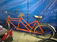 Oldtimer tandem fiets - afbeelding 2 van  9