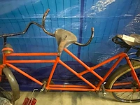 Oldtimer tandem fiets - afbeelding 4 van  9