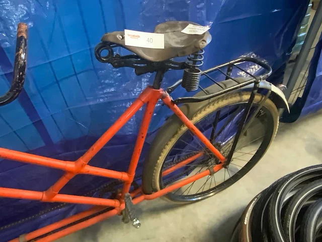 Oldtimer tandem fiets - afbeelding 5 van  9