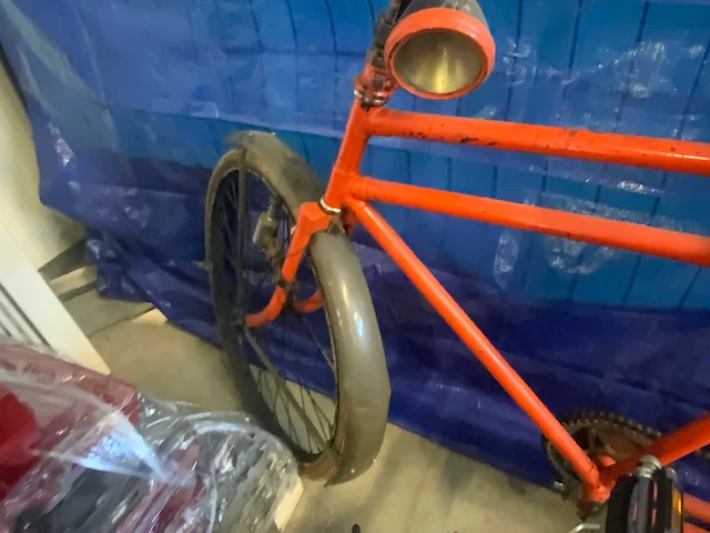 Oldtimer tandem fiets - afbeelding 7 van  9