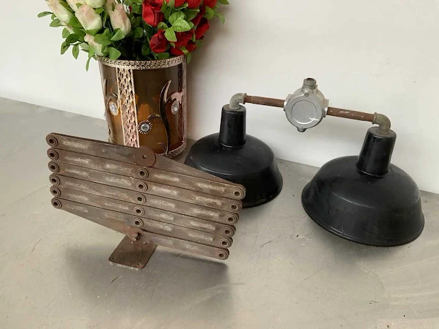 Oldwood - dubbele schaarlamp - afbeelding 3 van  4