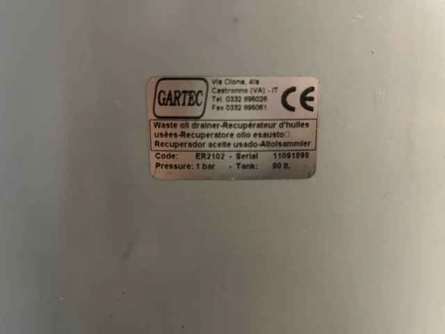 Olie opvangsysteem 90 liter gartec, er2102 - afbeelding 4 van  5