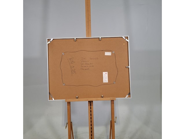 Olie pastel, gon steenstra, abrona - de haan en de pop, 1994 - afbeelding 5 van  6