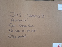 Olie pastel, gon steenstra, abrona - de haan en de pop, 1994 - afbeelding 6 van  6