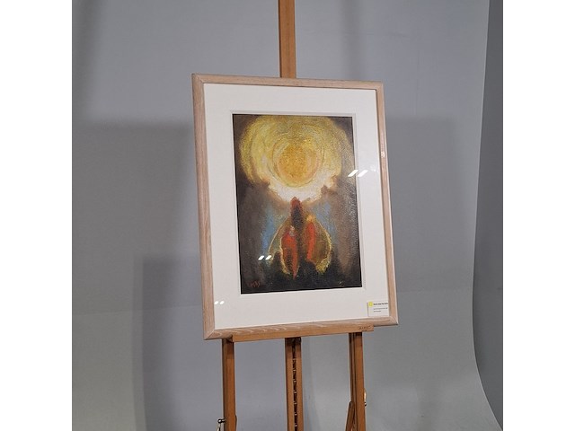 Olieverf schilderij, han mes, varen naar het licht - afbeelding 2 van  8