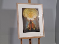 Olieverf schilderij, han mes, varen naar het licht - afbeelding 2 van  8