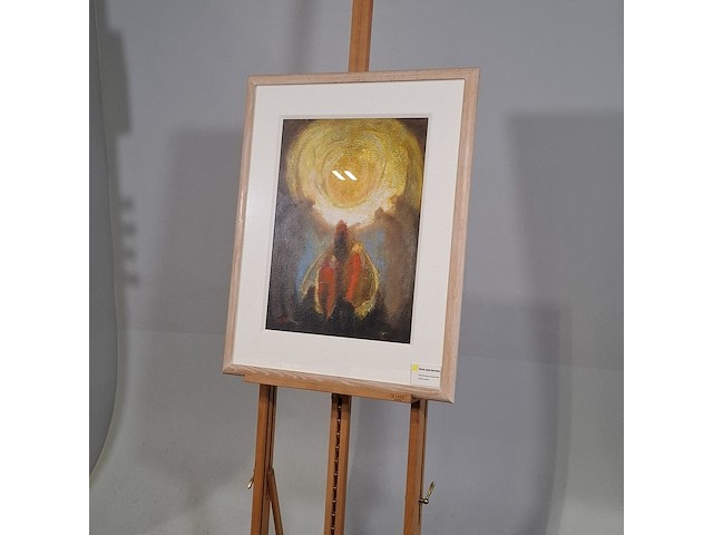 Olieverf schilderij, han mes, varen naar het licht - afbeelding 3 van  8