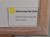 Olieverf schilderij, han mes, varen naar het licht - afbeelding 4 van  8