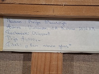 Olieverf schilderij, krijn meuldijk, een nieuw glas, 1982 - afbeelding 8 van  8