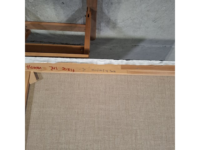 Olieverf schilderij op doek, carolien herman, jo, 2001 - afbeelding 9 van  9