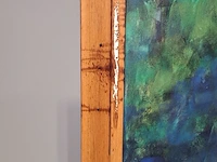 Olieverf schilderij op doek maya wildevuur (1944-2023), het terras, bouwjaar 1993 - afbeelding 2 van  18