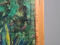 Olieverf schilderij op doek maya wildevuur (1944-2023), het terras, bouwjaar 1993 - afbeelding 3 van  18