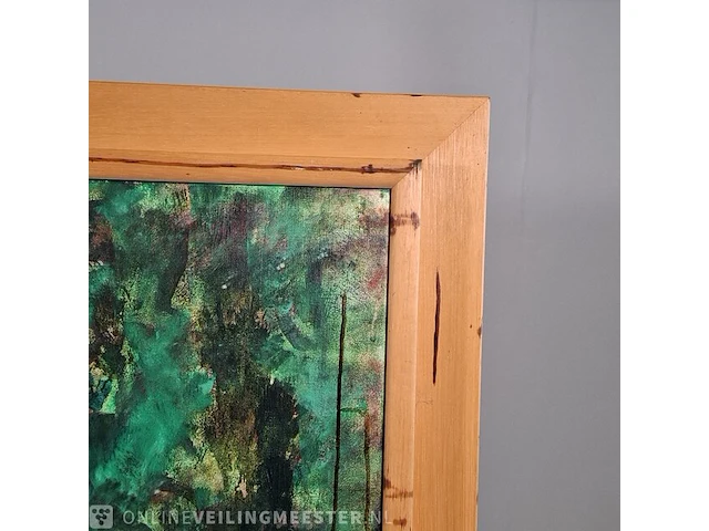 Olieverf schilderij op doek maya wildevuur (1944-2023), het terras, bouwjaar 1993 - afbeelding 5 van  18