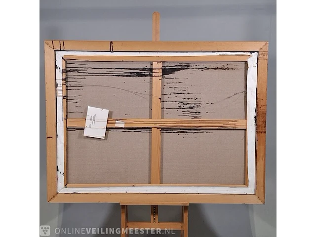 Olieverf schilderij op doek maya wildevuur (1944-2023), het terras, bouwjaar 1993 - afbeelding 6 van  18