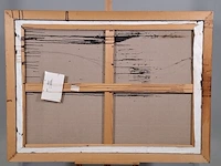 Olieverf schilderij op doek maya wildevuur (1944-2023), het terras, bouwjaar 1993 - afbeelding 6 van  18