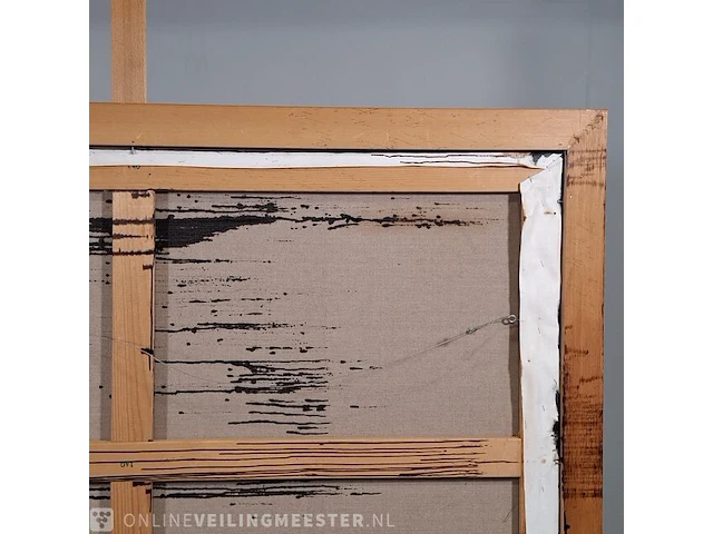 Olieverf schilderij op doek maya wildevuur (1944-2023), het terras, bouwjaar 1993 - afbeelding 8 van  18