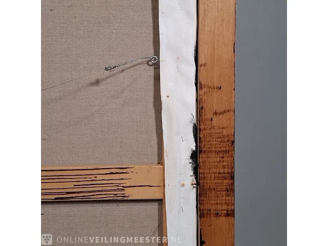 Olieverf schilderij op doek maya wildevuur (1944-2023), het terras, bouwjaar 1993 - afbeelding 9 van  18