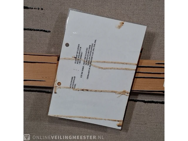 Olieverf schilderij op doek maya wildevuur (1944-2023), het terras, bouwjaar 1993 - afbeelding 10 van  18