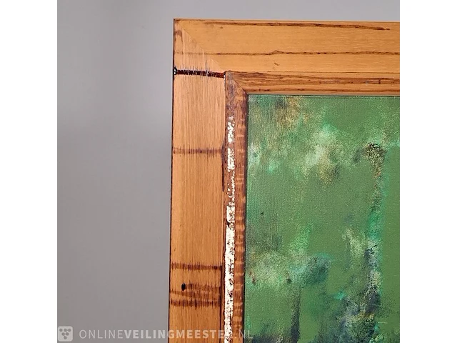 Olieverf schilderij op doek maya wildevuur (1944-2023), het terras, bouwjaar 1993 - afbeelding 18 van  18