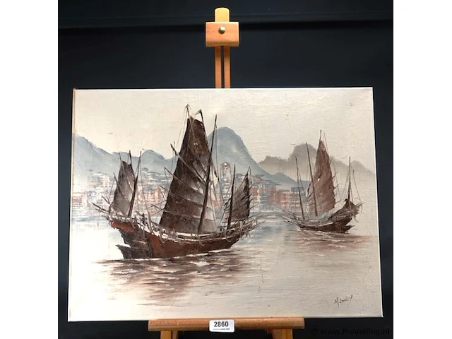 Olieverfschilderij - afbeelding 1 van  5