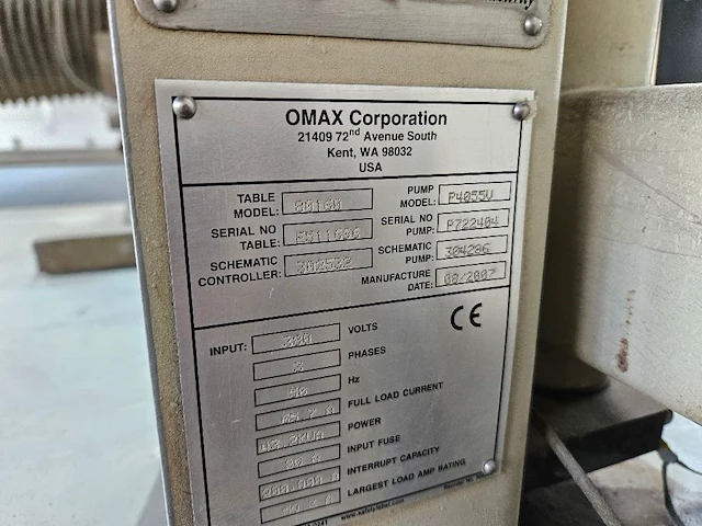 Omax - 80160 - waterstraalsnijmachine - afbeelding 13 van  15