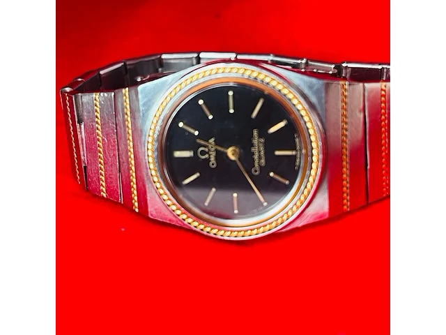 Omega constellation horloge - 18kt gouden lunette en band delen - afbeelding 4 van  11