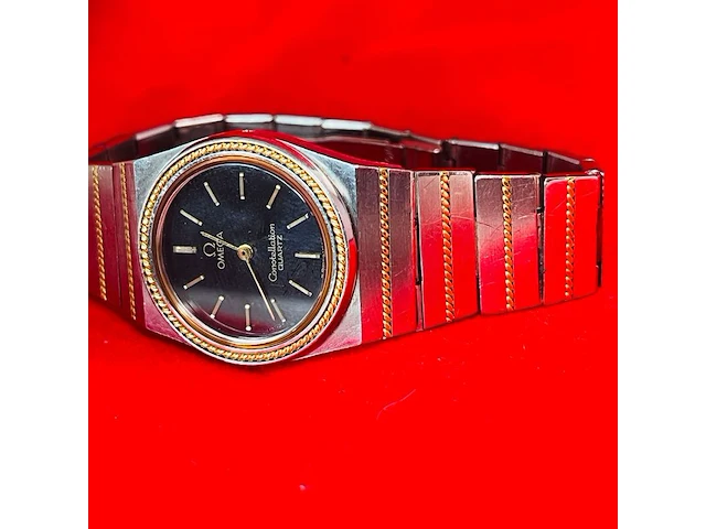 Omega constellation horloge - 18kt gouden lunette en band delen - afbeelding 5 van  11