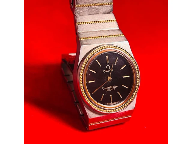 Omega constellation horloge - 18kt gouden lunette en band delen - afbeelding 7 van  11
