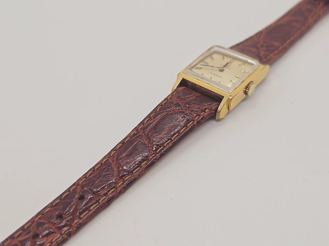 Omega ladymatic gouden gp mechanisch dameshorloge - afbeelding 8 van  10