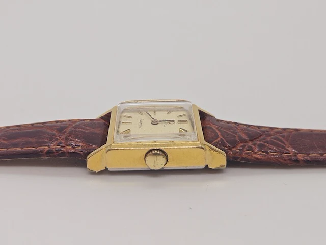 Omega ladymatic gouden gp mechanisch dameshorloge - afbeelding 9 van  10