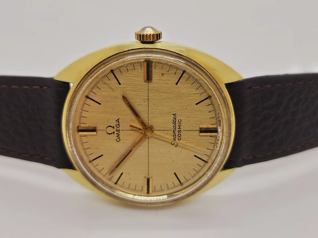 Omega seamaster cosmic gouden gp herenhorloge - afbeelding 5 van  8