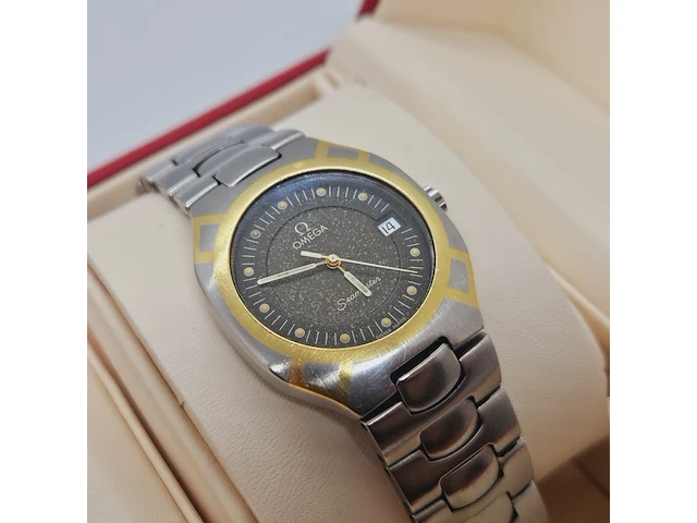 Omega seamaster polaris horloge - 18kt gouden bezel - afbeelding 7 van  12