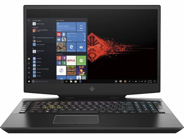 Omen by hp 17-cb1075ng intel coretm i7 i7-10750h laptop 43,9 cm (17.3) full hd 16 gb ddr4-sdram 1,51 tb hdd+ssd nvidia zwart qwertz - afbeelding 1 van  6