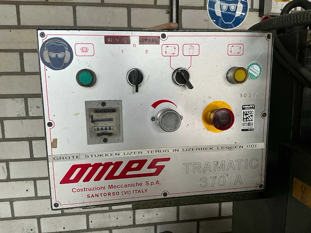 Omes tramatic 370a afkortcirkelzaagmachine - afbeelding 18 van  26