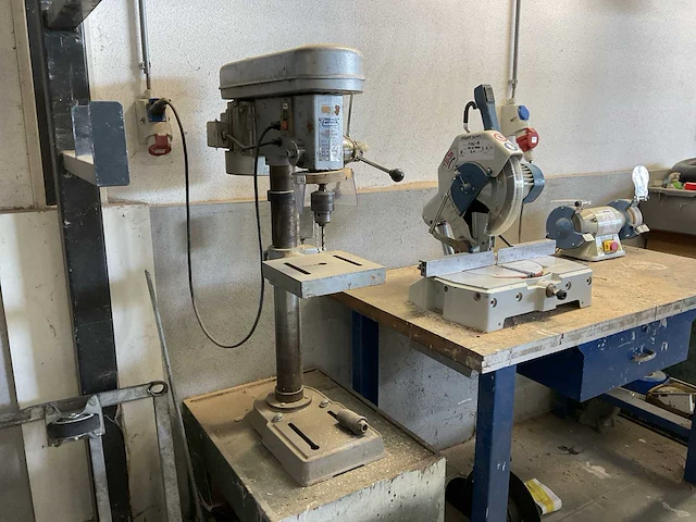 Omga / ferrock t55-300ce / fm16 afkortcirkelzaagmachine + kolomboor - afbeelding 2 van  7