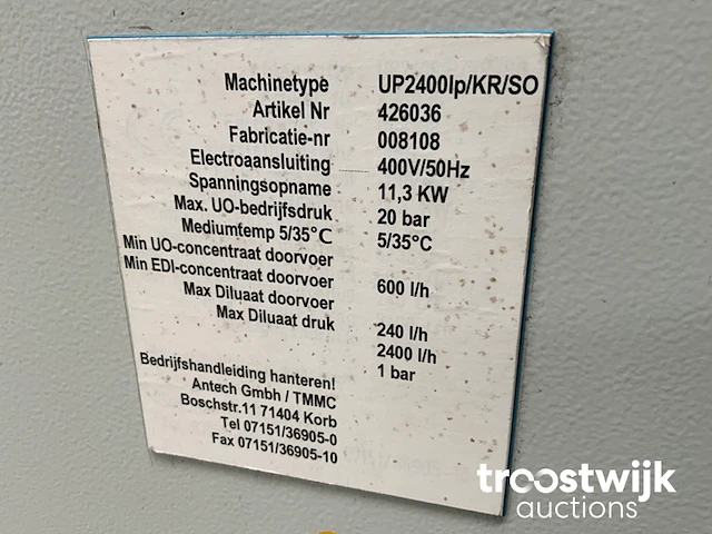Omgekeerde osmose installatie - afbeelding 7 van  7