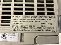 Omron 3g3ev-a4007ma-cues1 omvormer (2x) - afbeelding 3 van  3
