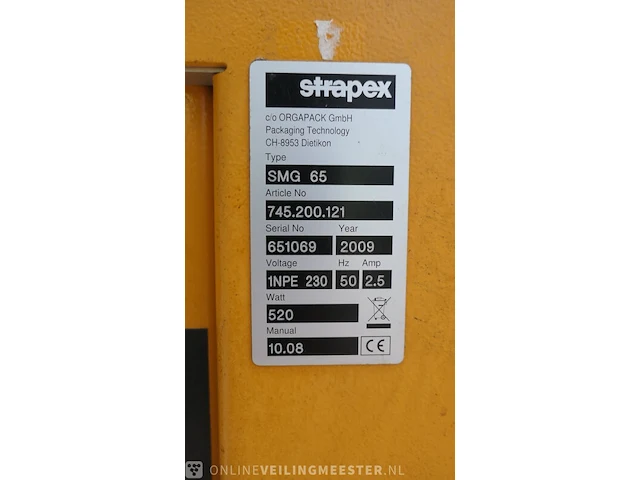 Omsnoeringsapparaat strapex, bouwjaar 2009 - afbeelding 6 van  6
