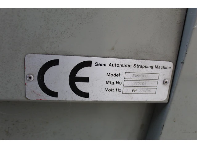 Omsnoeringsmachine semi-automatisch nn type exs-700. - afbeelding 4 van  4