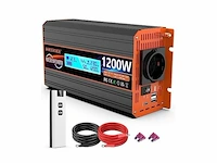 Omvormer 12v naar 230v zuivere sinus - 1200w auto spanning - afbeelding 4 van  4