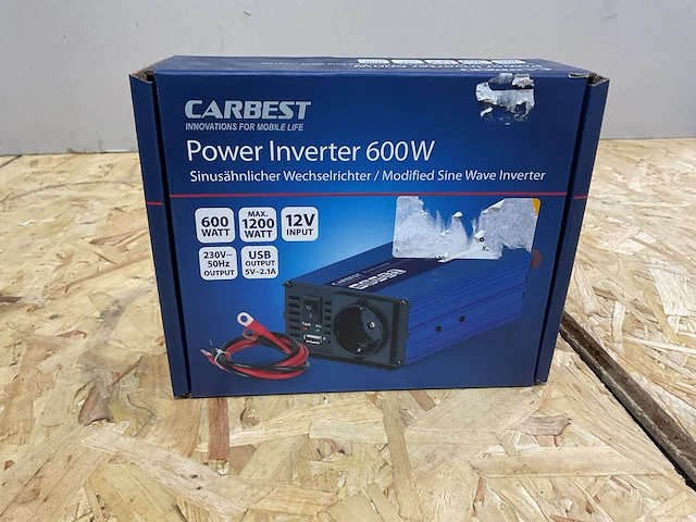 Omvormer 600w carbest - afbeelding 3 van  5