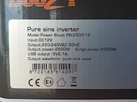 Omvormer, power boozt, rhino pb-2500-12 - afbeelding 7 van  7