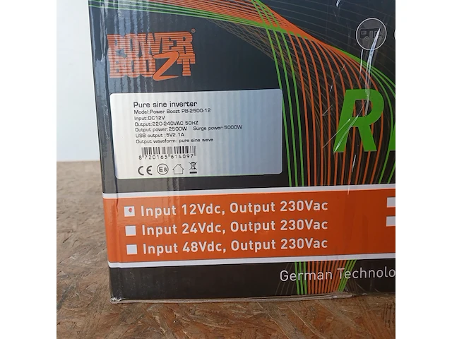 Omvormer, power boozt, rhino pb2500-12 - afbeelding 5 van  6