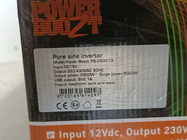 Omvormer, rhino, power boozt pb-2500-12 - afbeelding 3 van  8